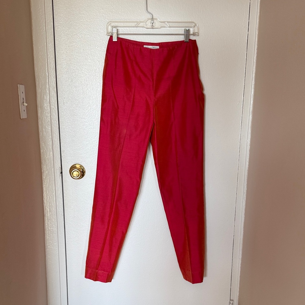 Vintage Emilio Pucci Bold Pink Orange Pants